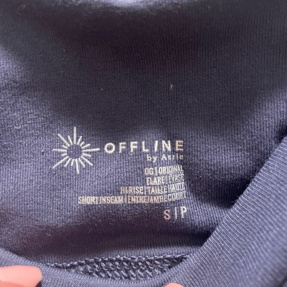 Aerie Offline Navy Blue Flare Leggings - Picture 4 of 5